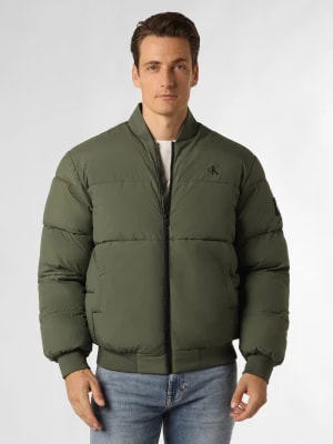 Zdjęcie produktu Calvin Klein Jeans Męska kurtka pikowana Mężczyźni zielony jednolity,