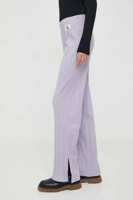 Zdjęcie produktu Calvin Klein Jeans spodnie dresowe kolor fioletowy