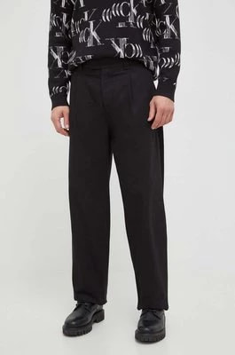 Zdjęcie produktu Calvin Klein Jeans spodnie męskie kolor czarny proste