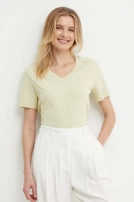 Zdjęcie produktu Calvin Klein Jeans t-shirt bawełniany damski kolor zielony