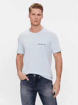 Zdjęcie produktu Calvin Klein Jeans T-Shirt Institutional J30J324671 Niebieski Regular Fit