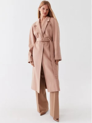 Zdjęcie produktu Calvin Klein Płaszcz wełniany K20K205496 Beżowy Regular Fit