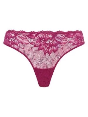 Zdjęcie produktu Calvin Klein Stringi Kobiety Sztuczne włókno lila|wyrazisty róż jednolity,