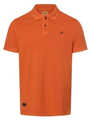 Zdjęcie produktu Camel Active Męska koszulka polo Mężczyźni Bawełna pomarańczowy jednolity,