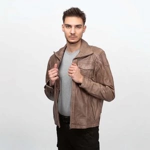 Zdjęcie produktu Cameleon Men's Leather Jacket Laslo Grey