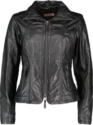 Zdjęcie produktu Caminari Skórzana kurtka "Grabi" w kolorze czarnym rozmiar: 38