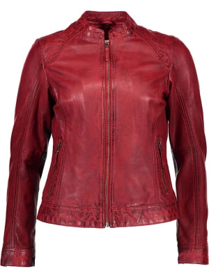 Zdjęcie produktu Caminari Skórzana kurtka "Roso" w kolorze czerwonym rozmiar: L