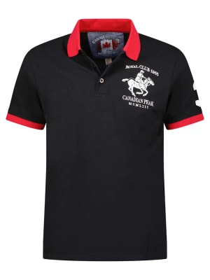 Zdjęcie produktu Canadian Peak Koszulka polo "Koltoneak" w kolorze czarnym rozmiar: S