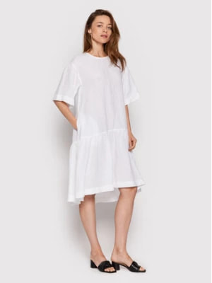 Zdjęcie produktu Cappellini Sukienka codzienna M02305T0 01617 Biały Relaxed Fit