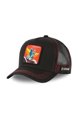 Zdjęcie produktu Capslab czapka Goldorak kolor czarny z aplikacją