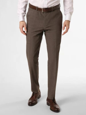 Zdjęcie produktu Carl Gross Spodnie - Sendrik Mężczyźni Regular Fit brązowy jednolity,