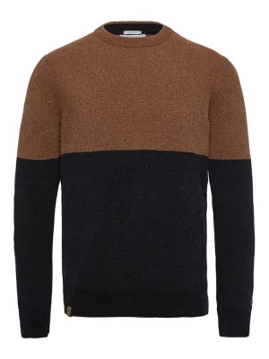 Zdjęcie produktu CAST IRON Sweter w kolorze brązowo-czarnym rozmiar: S