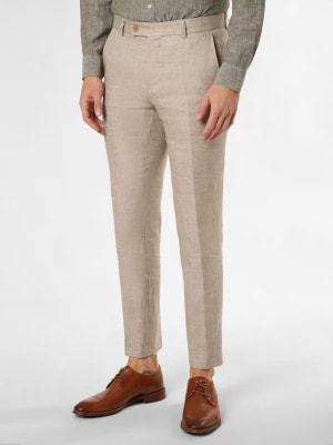 Zdjęcie produktu CG - CLUB of GENTS Spodnie z zawartością lnu - Paco Mężczyźni Slim Fit beżowy marmurkowy,