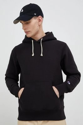 Zdjęcie produktu Champion bluza męska kolor czarny z kapturem melanżowa