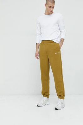 Zdjęcie produktu Champion spodnie dresowe męskie kolor zielony gładkie