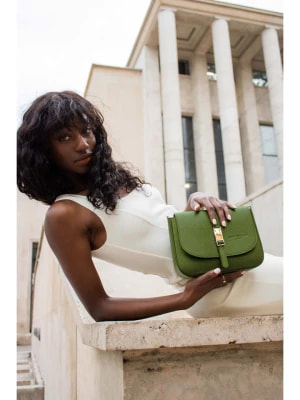 Zdjęcie produktu Christian Laurier Skórzana torebka "Chloe" w kolorze zielonym - 24,5 x 19 x 8 cm rozmiar: onesize