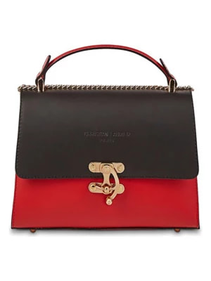 Zdjęcie produktu Christian Laurier Skórzana torebka "Ora" w kolorze czarno-czerwonym - 24,5 x 18 x 10 cm rozmiar: onesize