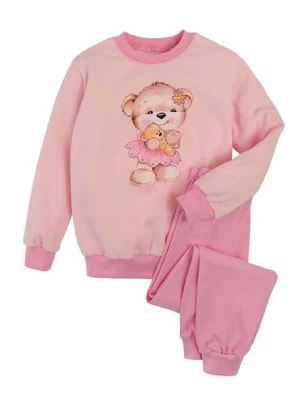 Zdjęcie produktu Ciepła dziewczęca piżama różowa Tup Tup- miś