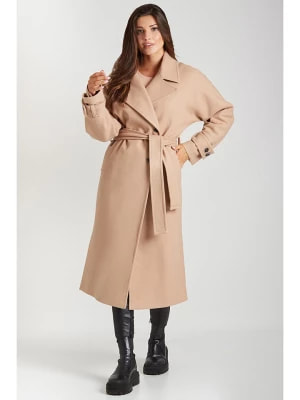 Zdjęcie produktu Ciriana Wełniany płaszcz w kolorze beżowym rozmiar: 36
