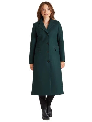 Zdjęcie produktu Ciriana Wełniany płaszcz w kolorze ciemnozielonym rozmiar: 40