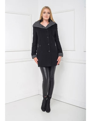 Zdjęcie produktu Ciriana Wełniany płaszcz w kolorze czarno-szarym rozmiar: 48