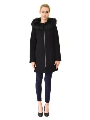 Zdjęcie produktu Ciriana Wełniany płaszcz w kolorze czarnym rozmiar: 42