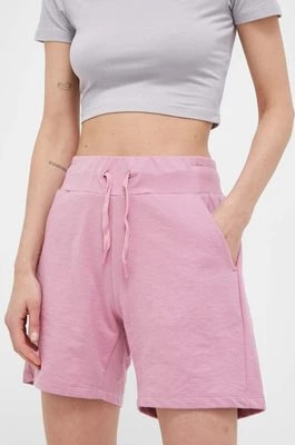 Zdjęcie produktu CMP szorty damskie kolor różowy gładkie high waist
