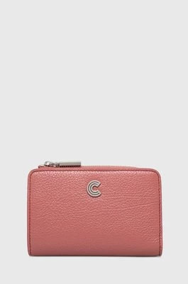 Zdjęcie produktu Coccinelle portfel skórzany damski kolor czerwony