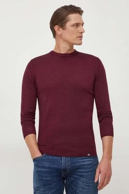 Zdjęcie produktu Colmar sweter wełniany męski kolor bordowy lekki