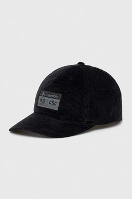 Zdjęcie produktu Columbia czapka z daszkiem kolor czarny z aplikacją