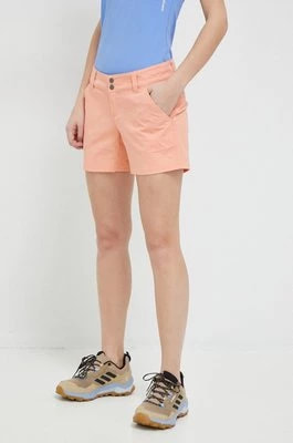 Zdjęcie produktu Columbia szorty Saturday Trail damskie kolor pomarańczowy gładkie medium waist 1533781
