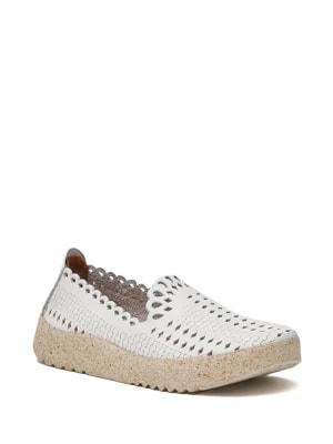 Zdjęcie produktu Comfortfusse Skórzane slippersy w kolorze białym rozmiar: 42