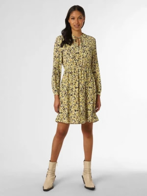 Zdjęcie produktu comma casual identity Sukienka damska Kobiety wiskoza beżowy|żółty|wielokolorowy wzorzysty,
