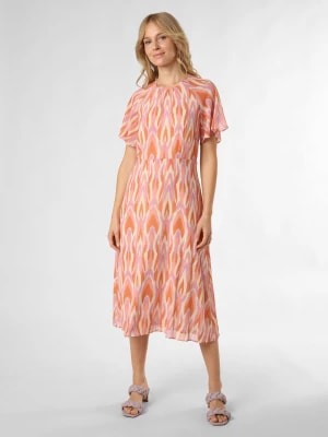 Zdjęcie produktu comma Sukienka damska Kobiety beżowy|lila|pomarańczowy|różowy wzorzysty,
