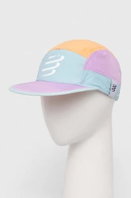 Zdjęcie produktu Compressport czapka z daszkiem 5 Panel Light Cap kolor turkusowy CU00097B