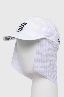Zdjęcie produktu Compressport czapka z daszkiem Ice Cap Sun Shade kolor biały wzorzysta CU00076B