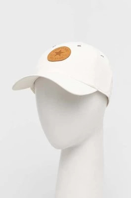 Zdjęcie produktu Converse czapka z daszkiem kolor beżowy z aplikacją