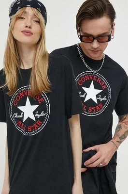 Zdjęcie produktu Converse t-shirt bawełniany kolor czarny z nadrukiem 10025459.A01-CONVERSEBL
