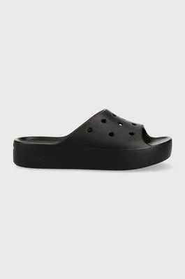 Zdjęcie produktu Crocs klapki Classic Platform Slide damskie kolor czarny na platformie 208180