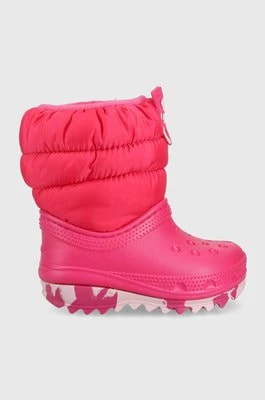 Zdjęcie produktu Crocs śniegowce dziecięce kolor różowy