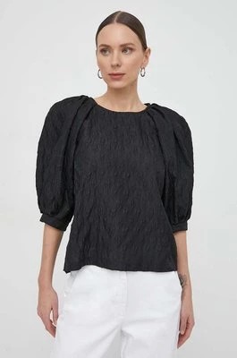 Zdjęcie produktu Custommade bluzka Ulrikke damska kolor czarny gładka 999355297