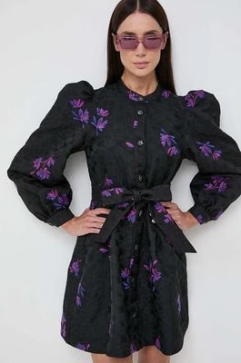 Zdjęcie produktu Custommade sukienka Lynett kolor czarny mini rozkloszowana 999442410