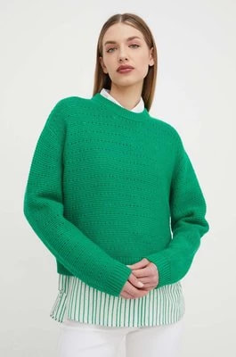 Zdjęcie produktu Custommade sweter wełniany Taia damski kolor zielony 999212301