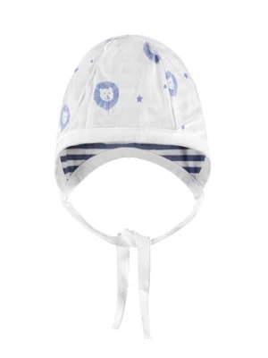 Zdjęcie produktu Czapka dwustronna chłopięca, niebiesko-biała, Bellybutton