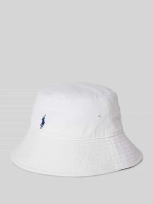 Zdjęcie produktu Czapka typu bucket hat z lnu z detalem z logo Polo Ralph Lauren