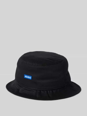 Zdjęcie produktu Czapka typu bucket hat z naszywką z logo model ‘Gyn’ Hugo Blue
