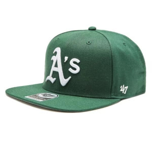Zdjęcie produktu Czapka z daszkiem 47 Brand MLB Oakland Athletics Sure Shot '47 CAPTAIN B-SRS18WBP-DGB Dark Green