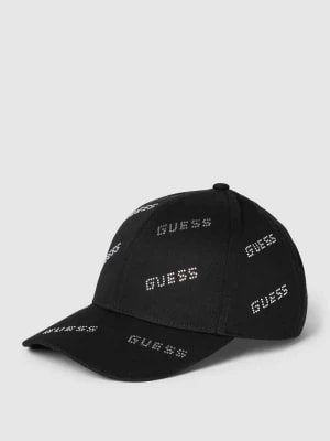 Zdjęcie produktu Czapka z daszkiem i detalami z logo z kamieni stras Guess Activewear