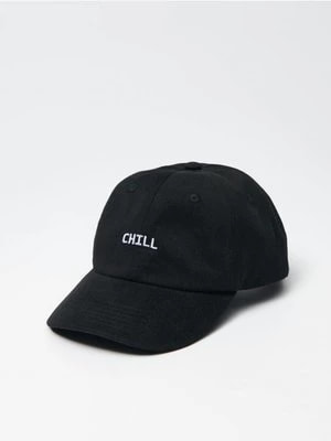 Zdjęcie produktu Czarna czapka z daszkiem i hafrem Chill House