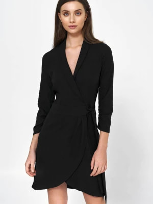 Zdjęcie produktu Czarna sukienka z wiązaniem Merg